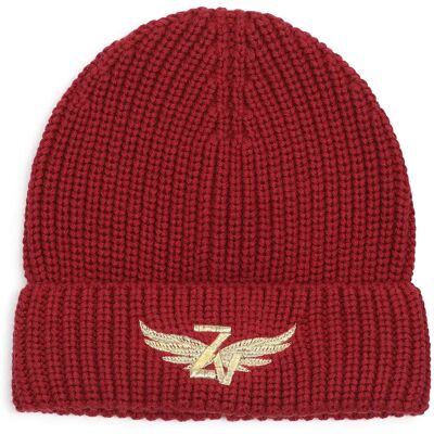 Zadig & Voltaire Bonnet Junior X60888 Bordeaux 52 cm unisex - Publicité Zadig & Voltaire Bonnet Junior X60888 Bordeaux 52 cm unisex - Publicité