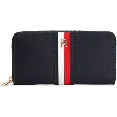 Tommy Hilfiger Portefeuille Pour Femme Aw0aw19165 Space Blue One Size Femme - Publicité Tommy Hilfiger Portefeuille Pour Femme Aw0aw19165 Space Blue One Size Femme - Publicité