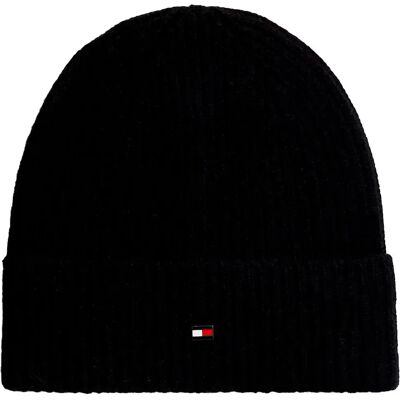 Tommy Hilfiger Bonnet Flag Cashmere Black One Size unisex - Publicité Tommy Hilfiger Bonnet Flag Cashmere Black One Size unisex - Publicité