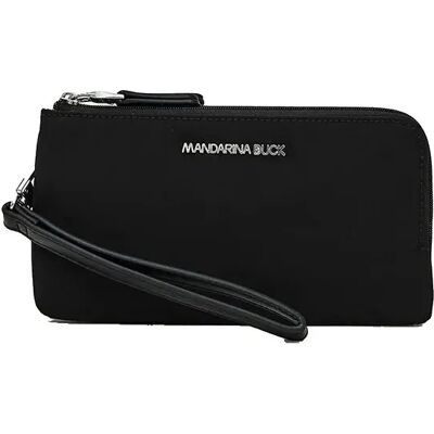 Mandarina Duck Portefeuille Pour Femme Hunter Double Holder Black One Size - Publicité Mandarina Duck Portefeuille Pour Femme Hunter Double Holder Black One Size - Publicité