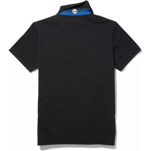 Timberland Millers River Collar Jacquard Pique Yd Slim Short Sleeve Polo Shirt Noir L Homme Noir L male