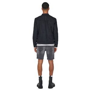 Only & Sons Willow Fake Suede Jacket Noir XS Homme Noir XS male