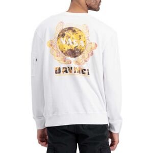 Alpha Industries Nasa Davinci Sweatshirt Blanc M Homme Blanc M male