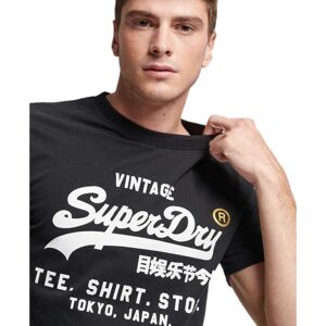 Superdry Vintage Logo Store Classic Short Sleeve T shirt Noir S Homme Noir S male