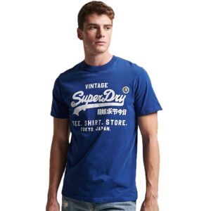 Superdry Vintage Logo Store Classic Short Sleeve T-shirt Bleu S Homme Bleu S male