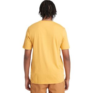 Timberland Kennebec River Tree Logo Short Sleeve T shirt Jaune S Homme Jaune S male