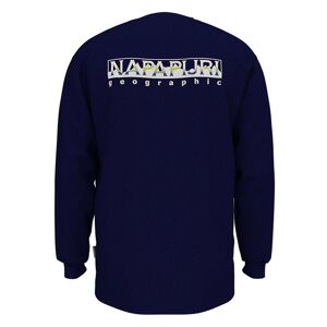 Napapijri S telemark 1 Long Sleeve T shirt Bleu L Homme Bleu L male