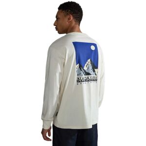 Napapijri S-telemark 1 Long Sleeve T-shirt Blanc S Homme Blanc S male