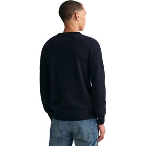 Gant Superfine Lambswool Crew Neck Sweater Bleu S Homme Bleu S male