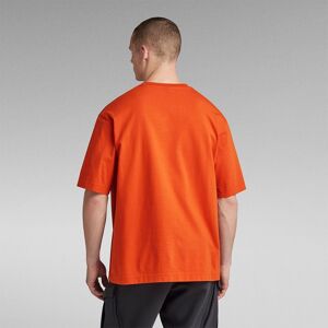 G star Autograph Boxy Short Sleeve T shirt Orange L Homme Orange L male