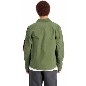 Alpha Industries Color Block Overshirt Vert M Homme Vert M male