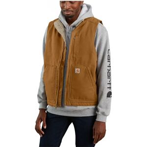 Carhartt Gilet Washed Duck Lined Mock Neck Brown L Homme - Publicité Carhartt Gilet Washed Duck Lined Mock Neck Brown L Homme - Publicité