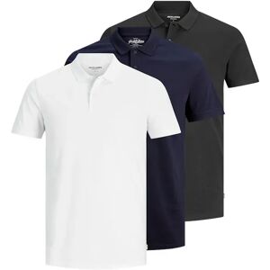 Jack & Jones Polo à Manches Courtes Basic 3 Unités Navy Blazer / White / Black 2XL Homme - Publicité Jack & Jones Polo à Manches Courtes Basic 3 Unités Navy Blazer / White / Black 2XL Homme - Publicité