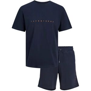 Jack & Jones Pyjama à Manches Courtes Star Dark Navy / Shorts M Homme - Publicité Jack & Jones Pyjama à Manches Courtes Star Dark Navy / Shorts M Homme - Publicité