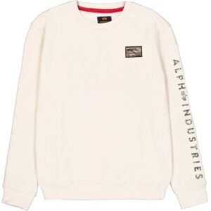Alpha Industries Sweat-shirt Camo Sleeve Vintage White S Homme - Publicité Alpha Industries Sweat-shirt Camo Sleeve Vintage White S Homme - Publicité