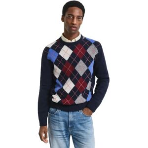 Gant Pull Argyle Dark Navy Melange M Homme - Publicité Gant Pull Argyle Dark Navy Melange M Homme - Publicité