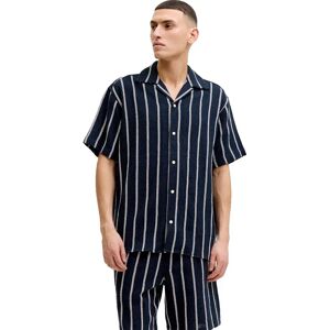 Jack & Jones Chemise à Manches Courtes Coba Striped Resort Sky Captain / Stripes Stripes 2XL Homme - Publicité Jack & Jones Chemise à Manches Courtes Coba Striped Resort Sky Captain / Stripes Stripes 2XL Homme - Publicité