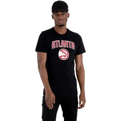 New Era T-shirt à Manches Courtes Team Logo Atlanta Hawks Black S Homme - Publicité New Era T-shirt à Manches Courtes Team Logo Atlanta Hawks Black S Homme - Publicité