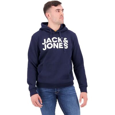 Jack & Jones Sweat à Capuche Corp Logo Navy Blazer M - Publicité Jack & Jones Sweat à Capuche Corp Logo Navy Blazer M - Publicité
