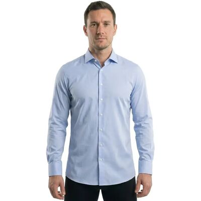Hackett Chemise à Manches Longues Poplin Slim Bc Sky L Homme - Publicité Hackett Chemise à Manches Longues Poplin Slim Bc Sky L Homme - Publicité