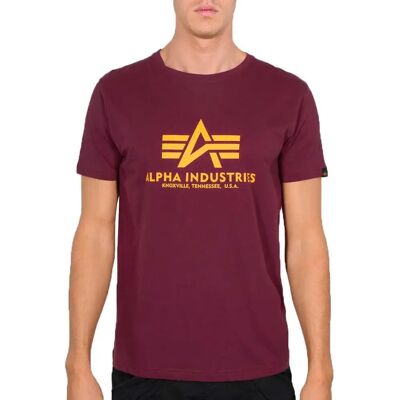 Alpha Industries T-shirt à Manches Courtes Basic Burgundy M Homme - Publicité Alpha Industries T-shirt à Manches Courtes Basic Burgundy M Homme - Publicité