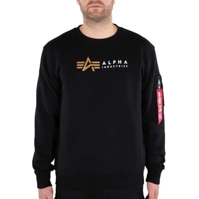 Alpha Industries Sweat-shirt Label Black L Homme - Publicité Alpha Industries Sweat-shirt Label Black L Homme - Publicité