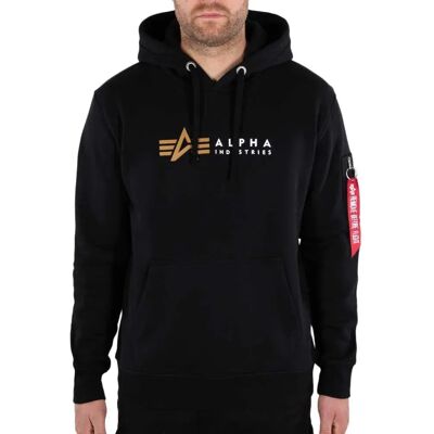Alpha Industries Pull Label Black L Homme - Publicité Alpha Industries Pull Label Black L Homme - Publicité