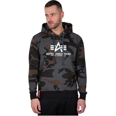 Alpha Industries Sweat à Capuche Basic Camo Black Camo XL Homme - Publicité Alpha Industries Sweat à Capuche Basic Camo Black Camo XL Homme - Publicité