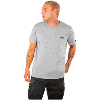 Alpha Industries T-shirt à Manches Courtes Basic Small Logo Grey Heather M Homme - Publicité Alpha Industries T-shirt à Manches Courtes Basic Small Logo Grey Heather M Homme - Publicité