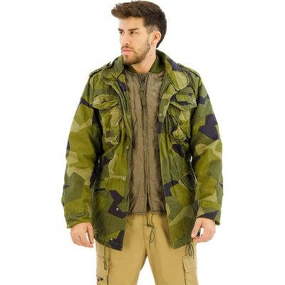 Brandit Veste M65 Giant Swedisch Camo M90 7XL Homme - Publicité Brandit Veste M65 Giant Swedisch Camo M90 7XL Homme - Publicité