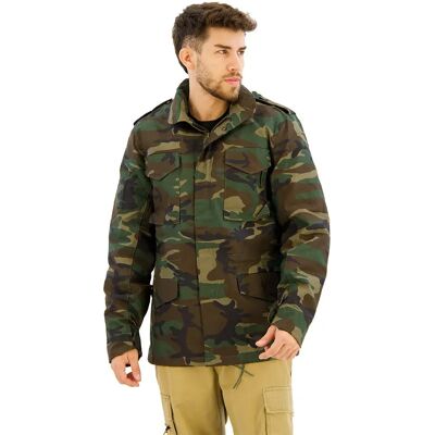 Brandit Veste M65 Standard Woodland M Homme - Publicité Brandit Veste M65 Standard Woodland M Homme - Publicité