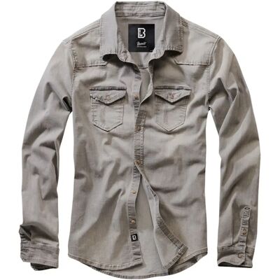 Brandit Chemise à Manches Longues Riley Denim Grey Denim 4XL Homme - Publicité Brandit Chemise à Manches Longues Riley Denim Grey Denim 4XL Homme - Publicité