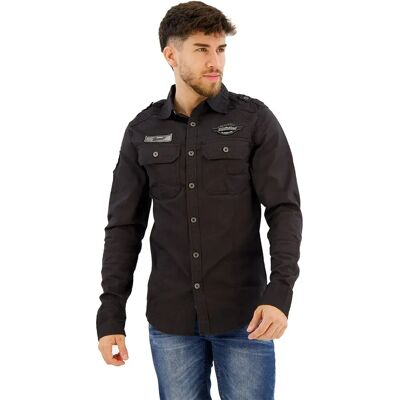 Brandit Chemise à Manches Longues Luis Vintage Black 3XL Homme - Publicité Brandit Chemise à Manches Longues Luis Vintage Black 3XL Homme - Publicité