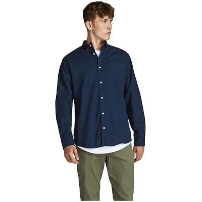Jack & Jones Chemise à Manches Longues Oxford Navy Blazer / Slim Fit 2XL Homme - Publicité Jack & Jones Chemise à Manches Longues Oxford Navy Blazer / Slim Fit 2XL Homme - Publicité