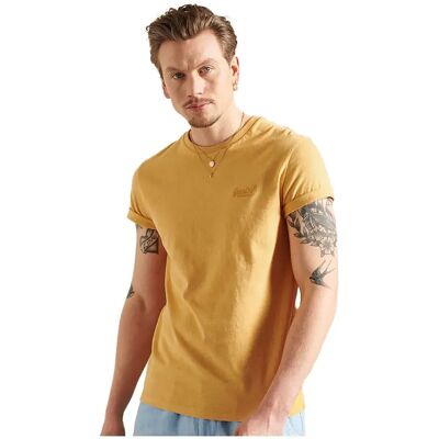 Superdry T-shirt à Manches Courtes Essential Logo Embroidered Ochre Marl XL - Publicité Superdry T-shirt à Manches Courtes Essential Logo Embroidered Ochre Marl XL - Publicité