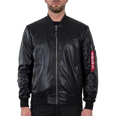 Alpha Industries Veste En Cuir Ma-1 Vf Vegan Black 2XL Homme - Publicité Alpha Industries Veste En Cuir Ma-1 Vf Vegan Black 2XL Homme - Publicité