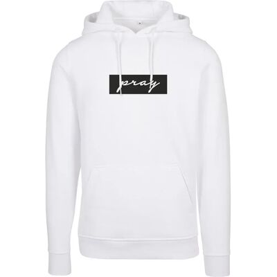 Sweat à Capuche Pray Boxlogo - Blanc - XXL - Publicité Sweat à Capuche Pray Boxlogo - Blanc - XXL - Publicité