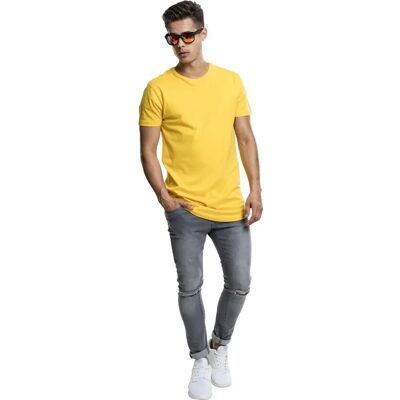 Urban Classics T-shirt à Manches Courtes Shaped Long Yellow S - Publicité Urban Classics T-shirt à Manches Courtes Shaped Long Yellow S - Publicité
