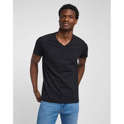 Lee T-shirt à Manches Courtes Et Col En V Twin 2 Unités Black / White 2XL Homme - Publicité Lee T-shirt à Manches Courtes Et Col En V Twin 2 Unités Black / White 2XL Homme - Publicité