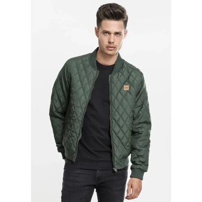 Urban Classics Veste Diamond Olive 5XL Homme - Publicité Urban Classics Veste Diamond Olive 5XL Homme - Publicité