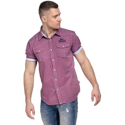 Lonsdale Chemise à Manches Courtes Berny Red / Blue / White S Homme - Publicité Lonsdale Chemise à Manches Courtes Berny Red / Blue / White S Homme - Publicité