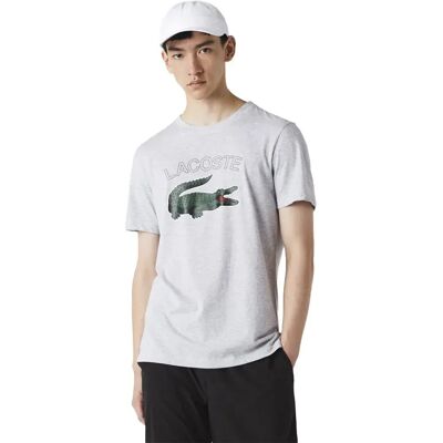Lacoste T-shirt à Manches Courtes Th9299-00 Grey M - Publicité Lacoste T-shirt à Manches Courtes Th9299-00 Grey M - Publicité