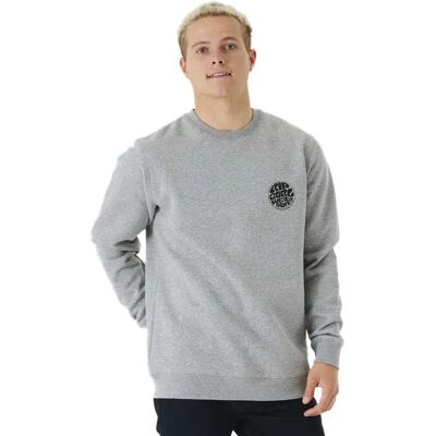Rip Curl Sweat-shirt Wetsuit Icon Crew Grey Marle XL Homme - Publicité Rip Curl Sweat-shirt Wetsuit Icon Crew Grey Marle XL Homme - Publicité