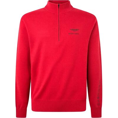 Hackett Pull à Demi-zip Amr Red Sin 2XL - Publicité Hackett Pull à Demi-zip Amr Red Sin 2XL - Publicité