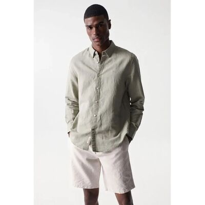Chemise en Lin en Coton Salsa Jeans - Chemise d'Été - Publicité Chemise en Lin en Coton Salsa Jeans - Chemise d'Été - Publicité