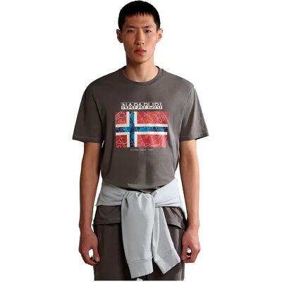 Napapijri T-shirt à Manches Courtes S-guiro Grey Granit L Homme - Publicité Napapijri T-shirt à Manches Courtes S-guiro Grey Granit L Homme - Publicité