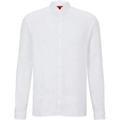 Hugo Chemise à Manches Longues Elvory 10248298 Open White 42 Homme - Publicité Hugo Chemise à Manches Longues Elvory 10248298 Open White 42 Homme - Publicité