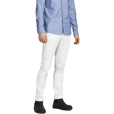 Jack & Jones Pantalon Marco Bowie Sa Navy Blazer Slim White 36 Homme - Publicité Jack & Jones Pantalon Marco Bowie Sa Navy Blazer Slim White 36 Homme - Publicité