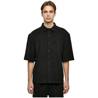 Urban Classics Chemise à Manches Courtes Boxy Towel Black S Homme - Publicité Urban Classics Chemise à Manches Courtes Boxy Towel Black S Homme - Publicité