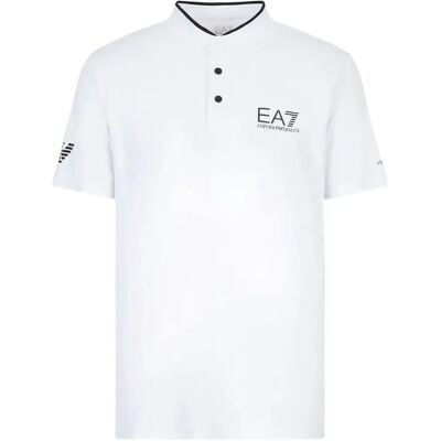 EA7 Modèle 8NPT21_PJEMZ Polo Blanc - Vêtements de sport - Publicité EA7 Modèle 8NPT21_PJEMZ Polo Blanc - Vêtements de sport - Publicité
